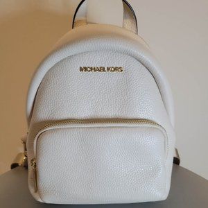 Michael Kors Erin White Small Backpack